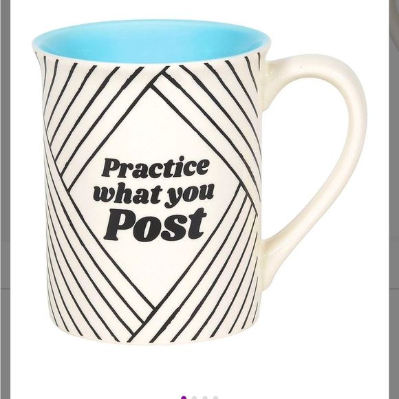 “Practice what you post” Coffee Mug Nib bundle item only - Picture 1 of 3